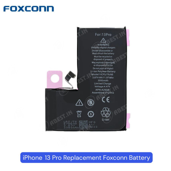 REPLACEMENT FOR IPHONE 13 PRO FOXCONN BATTERY WITH ADHESIVE STICKER